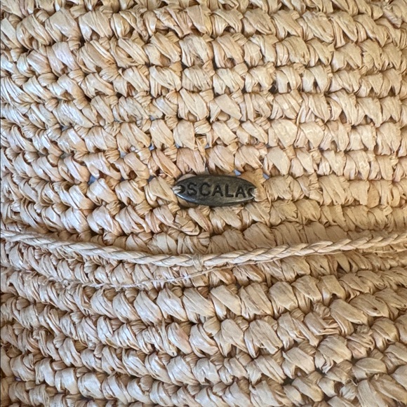 Scala Twisted Raffia Straw crushable Boater Hat - Picture 4 of 7